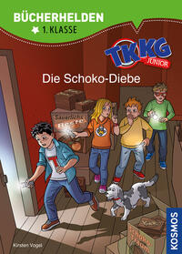 Vorderes Coverbild TKKG Junior, Bücherhelden 1. Klasse, Die Schoko-Diebe
