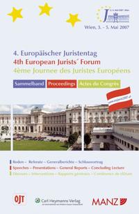 Vorderes Coverbild 4. Europäischer Juristentag 2007 Sammelband