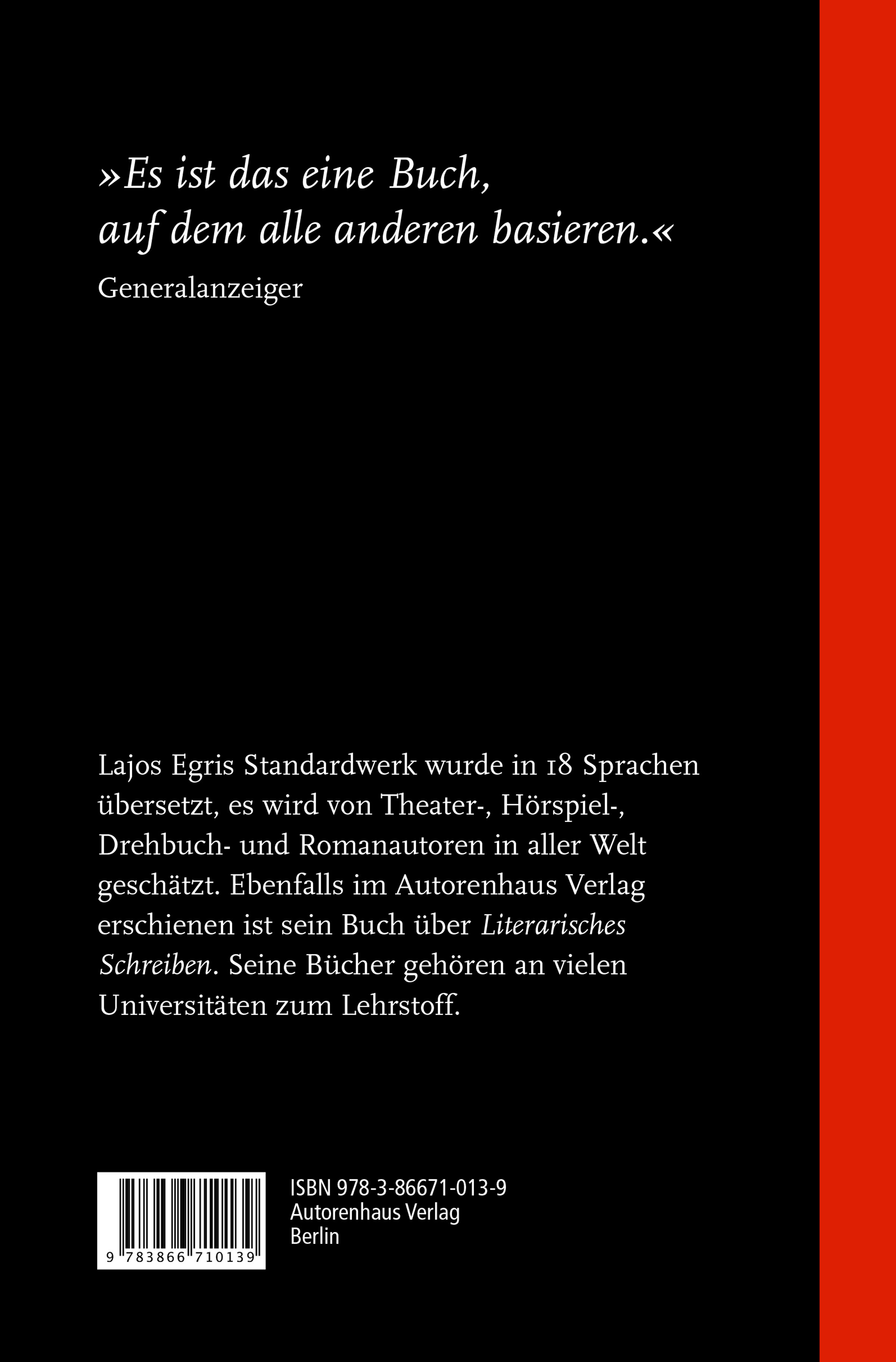 Rückseitencover Dramatisches Schreiben