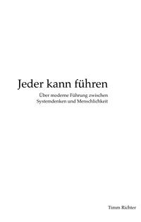 Vorderes Coverbild Jeder kann führen