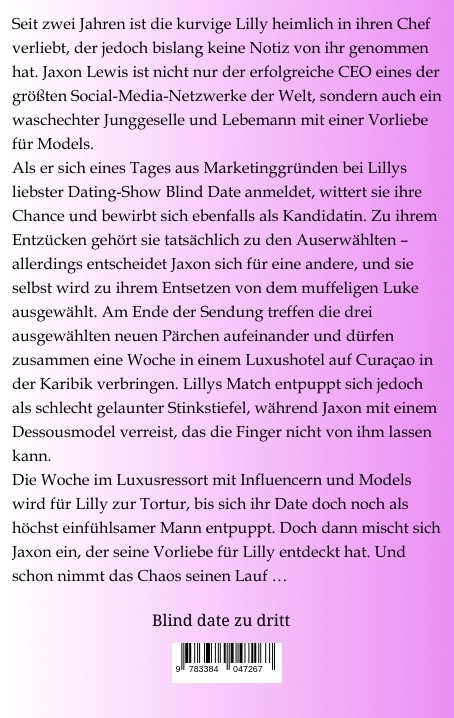 Rückseitencover Blind date zu dritt