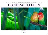 Vorderes Coverbild Dschungelleben - Tierportraits (Tischkalender 2025 DIN A5 quer), CALVENDO Monatskalender