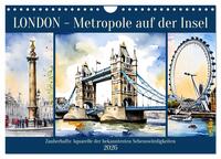 Vorderes Coverbild London - Metropole auf der Insel (Wandkalender 2026 DIN A4 quer), CALVENDO Monatskalender