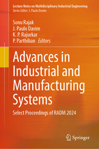 Vorderes Coverbild Advances in Industrial and Manufacturing Systems