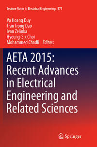 Vorderes Coverbild AETA 2015: Recent Advances in Electrical Engineering and Related Sciences