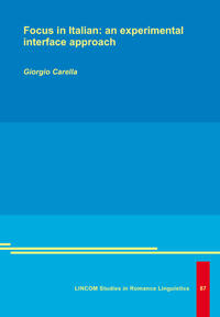 Vorderes Coverbild Focus in Italian: an experimental interface approach