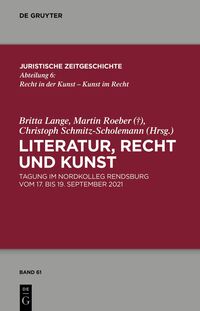 Vorderes Coverbild Literatur, Recht und Kunst