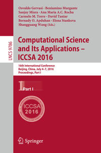 Vorderes Coverbild Computational Science and Its Applications – ICCSA 2016
