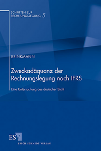 Vorderes Coverbild Zweckadäquanz der Rechnungslegung nach IFRS