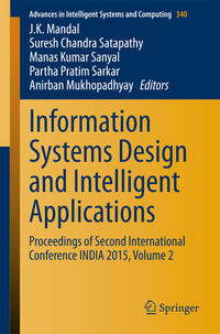 Vorderes Coverbild Information Systems Design and Intelligent Applications