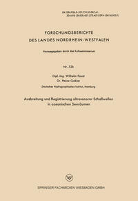 Vorderes Coverbild Ausbreitung und Registrierung ultrasonorer Schallwellen in ozeanischen Seeräumen