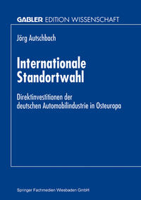 Vorderes Coverbild Internationale Standortwahl