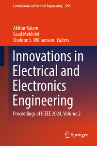 Vorderes Coverbild Innovations in Electrical and Electronics Engineering