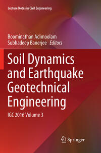 Vorderes Coverbild Soil Dynamics and Earthquake Geotechnical Engineering