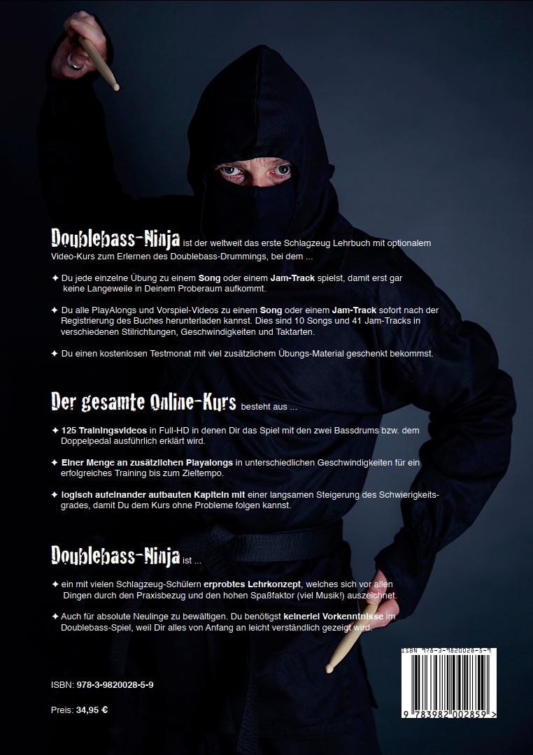 Rückseitencover Doublebass-Ninja