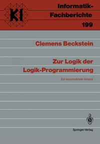 Vorderes Coverbild Zur Logik der Logik-Programmierung