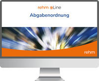 Vorderes Coverbild AO - Abgabenordnung online