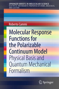 Vorderes Coverbild Molecular Response Functions for the Polarizable Continuum Model