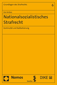Vorderes Coverbild Nationalsozialistisches Strafrecht