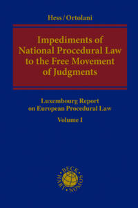 Vorderes Coverbild Impediments of National Procedural Law to the Free Movement of Judgments