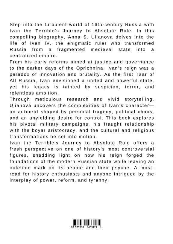 Rückseitencover Ivan the Terrible's Journey to Absolute Rule