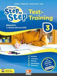 Vorderes Coverbild ENGLISH Step by Step 3 (Lehrplan 2023) | Test-Training