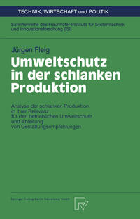 Vorderes Coverbild Umweltschutz in der schlanken Produktion