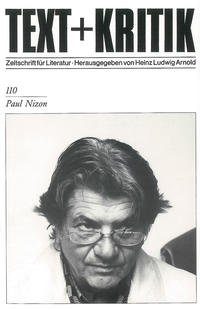 Vorderes Coverbild Paul Nizon