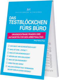 Vorderes Coverbild Das Testblöckchen fürs Büro