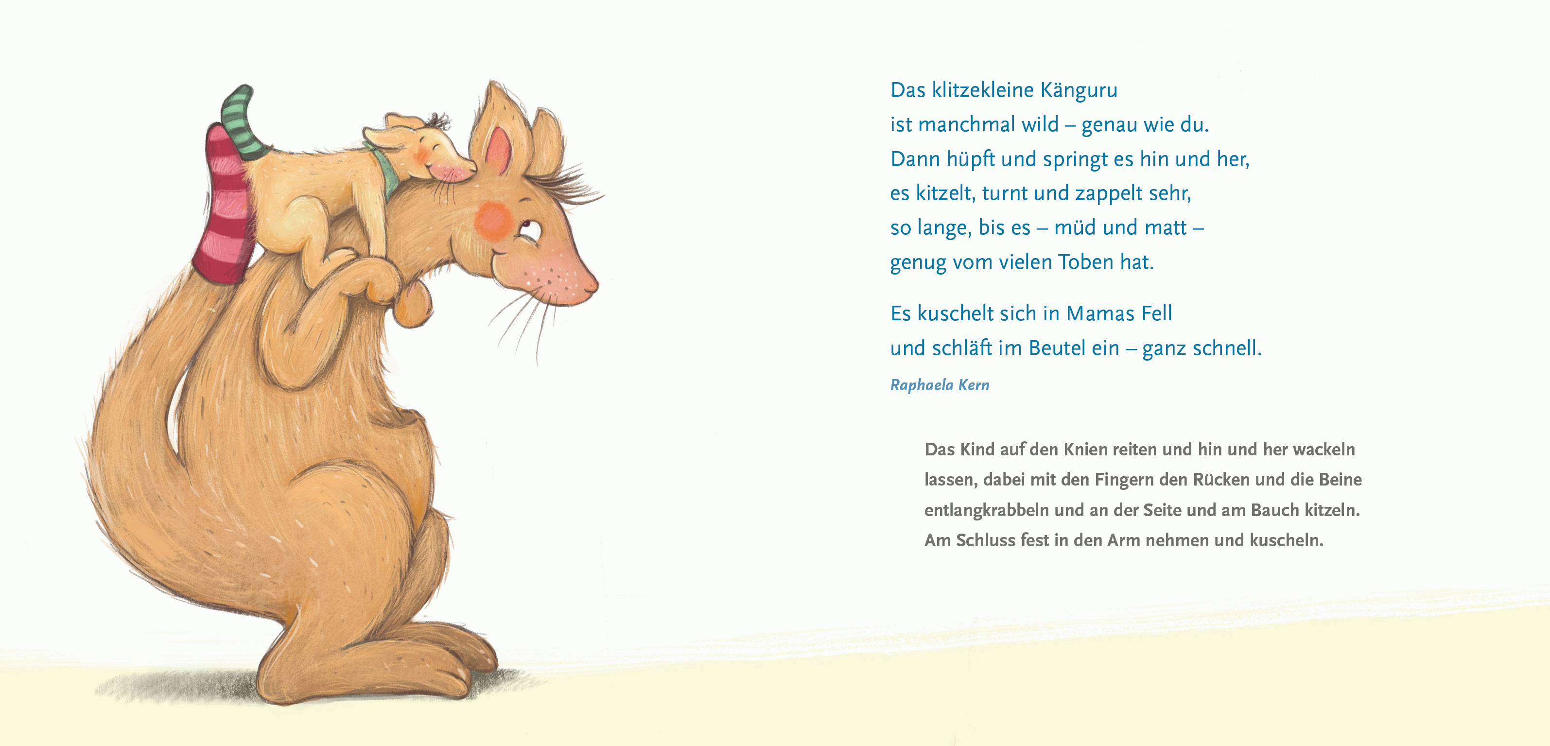 Beispielinhalt (Bild) Das klitzekleine Känguru - Meine ersten Fingerspiele und Reime