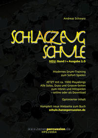 Vorderes Coverbild Schlagzeugschule, Band 1
