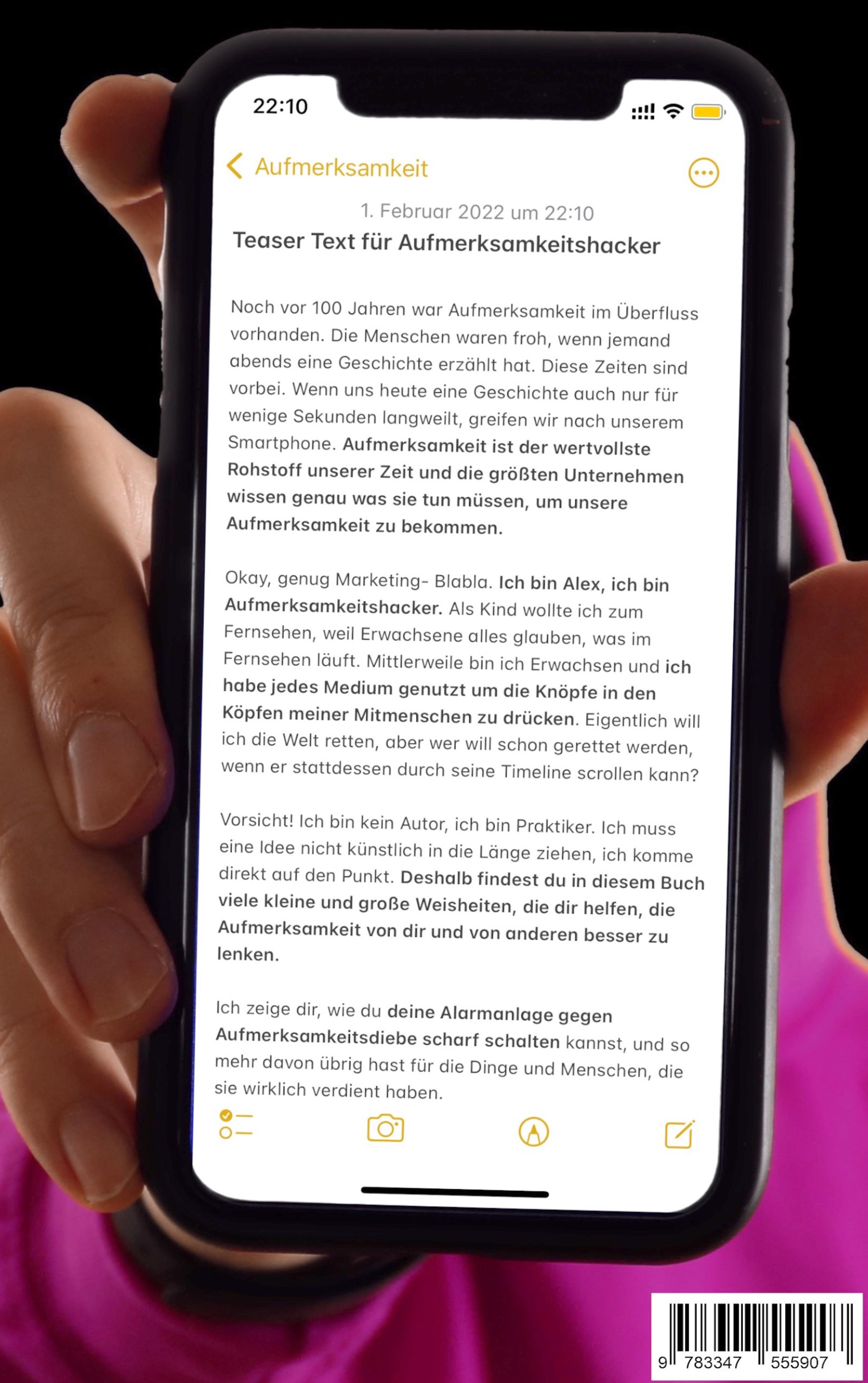 Rückseitencover Aufmerksamkeitshacker