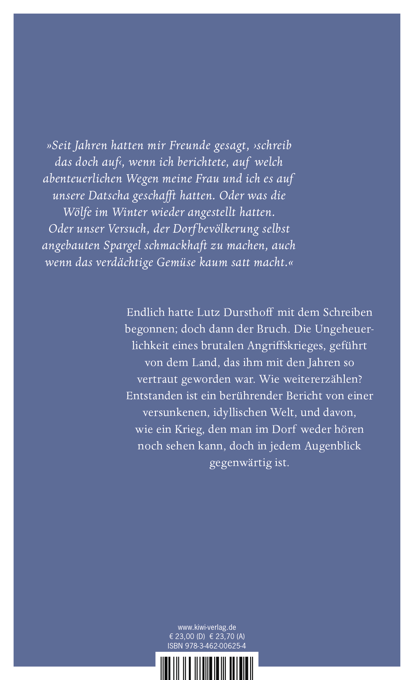 Rückseitencover Nachruf aufs Paradies