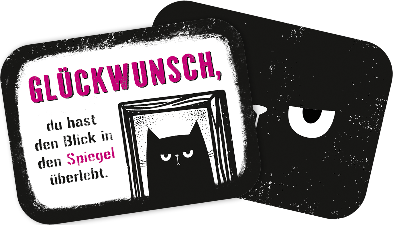 Beispielinhalt (Bild) Glückwunsch, du bist heute aufgestanden!