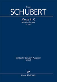 Vorderes Coverbild Messe in G (Klavierauszug)