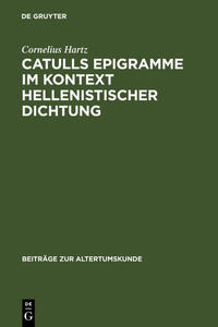 Vorderes Coverbild Catulls Epigramme im Kontext hellenistischer Dichtung
