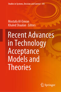 Vorderes Coverbild Recent Advances in Technology Acceptance Models and Theories