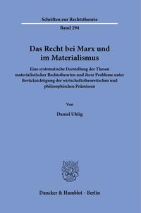 Vorderes Coverbild Das Recht bei Marx und im Materialismus.