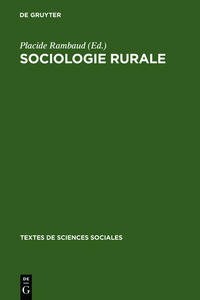 Vorderes Coverbild Sociologie rurale