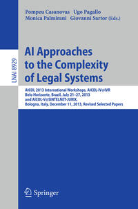 Vorderes Coverbild AI Approaches to the Complexity of Legal Systems
