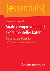 Vorderes Coverbild Analyse empirischer und experimenteller Daten
