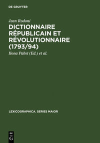 Vorderes Coverbild Dictionnaire Républicain et Révolutionnaire (1793/94)