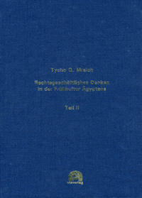 Vorderes Coverbild Rechtsgeschäftliches Denken in der Frühkultur Ägyptens