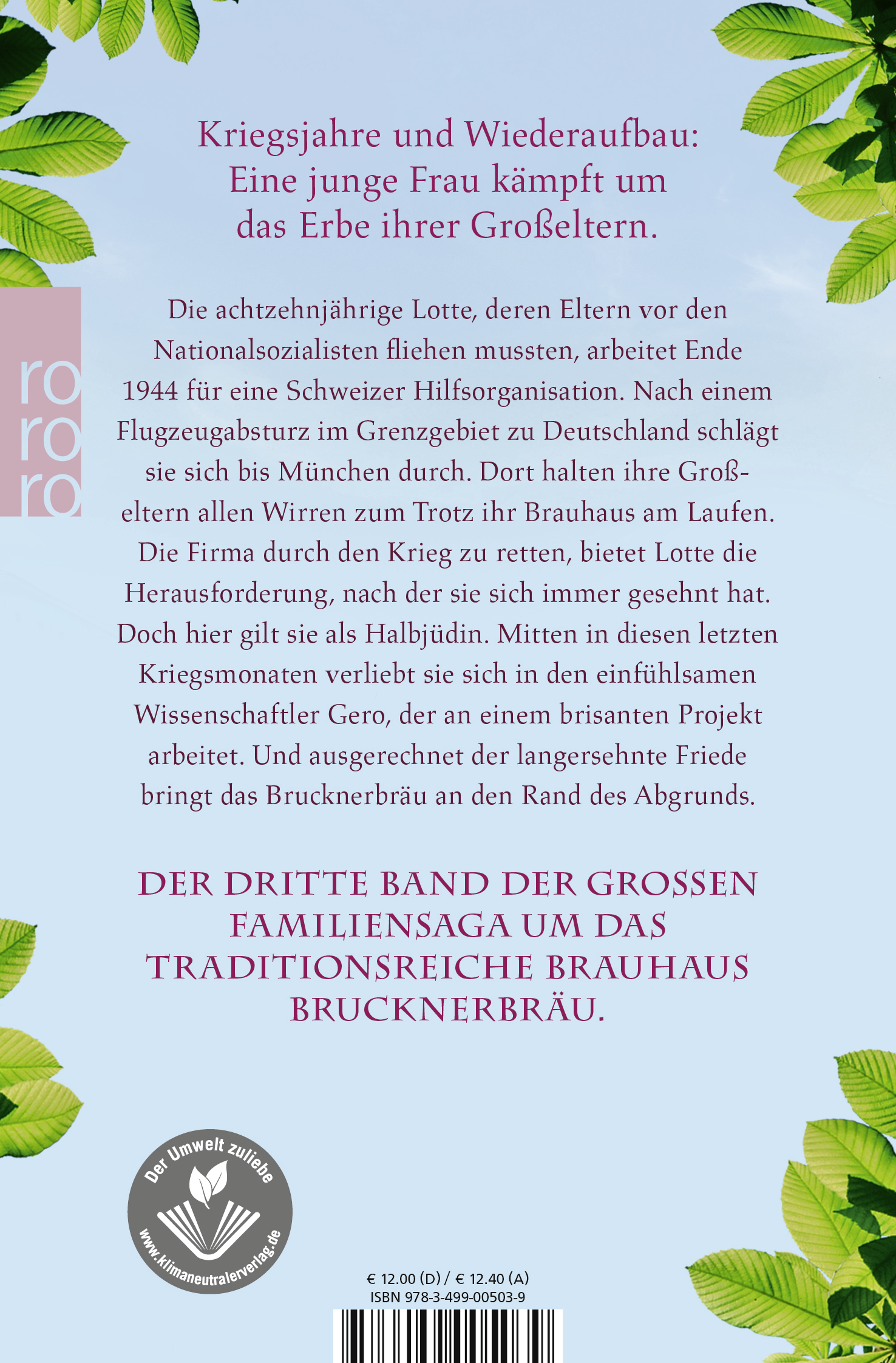 Rückseitencover Das Brauhaus an der Isar: Das Vermächtnis