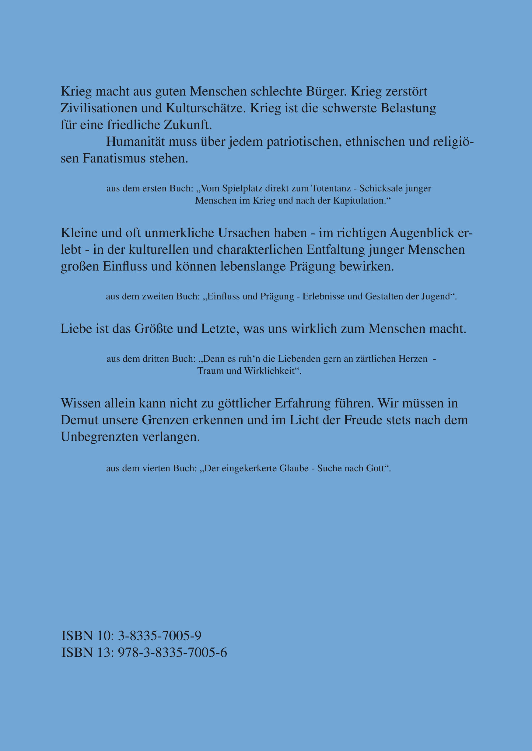 Rückseitencover Gesammelte Werke