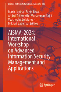 Vorderes Coverbild AISMA-2024: International Workshop on Advanced Information Security Management and Applications