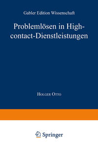 Vorderes Coverbild Problemlösen in High-contact-Dienstleistungen