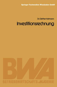 Vorderes Coverbild Investitionsrechnung
