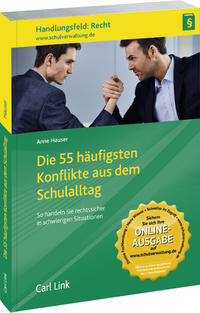 Vorderes Coverbild Die 55 häufigsten Konfliktfälle aus dem Schultag