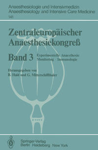 Vorderes Coverbild Zentraleuropäischer Anaesthesiekongreß